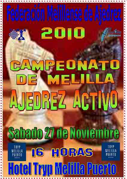 Cartel anunciador de dicho evento ajedrecístico