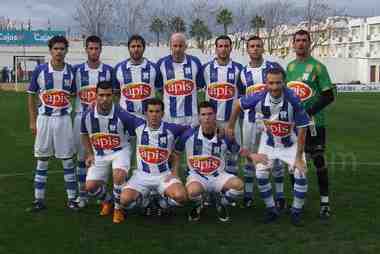 Una de las formaciones del Jerez Industrial durante la presente temporada