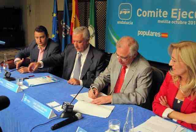 Las ejecutivas del PP de Andalucía y Melilla establecen un marco de colaboración futura para mejorar la calidad de vida de los ciudadanos