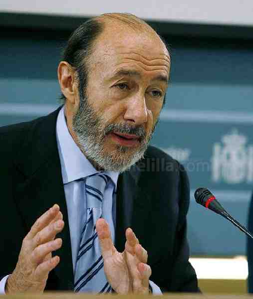 Alfredo Pérez Rubalcaba, ministro del Interior