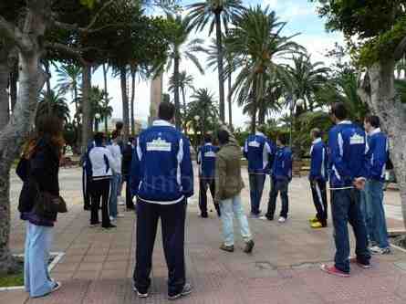 La plantilla de CB Melilla en plena ruta