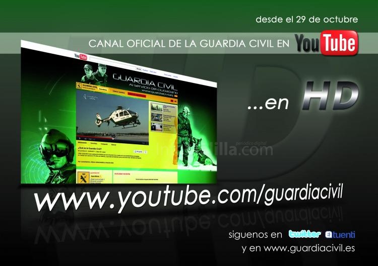 La Guardia Civil crece informáticamente en su nuevo canal de 'youtube.com'