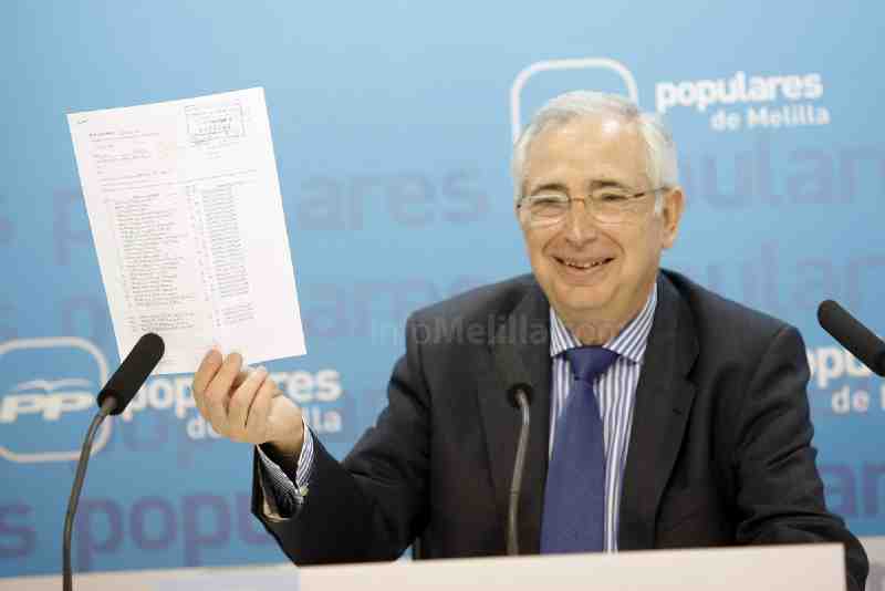 Juan José Imbroda, cabeza de lista del PP de Melilla