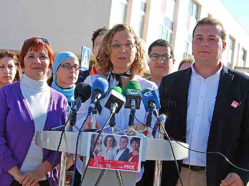 La terna socialista ha comparecido frente al Colegio Altos del Real