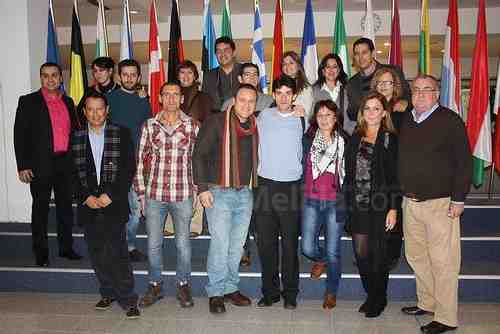 La delegación del PSOE local, en Bruselas
