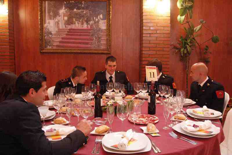 Comida de celebración de los bomberos de Melilla