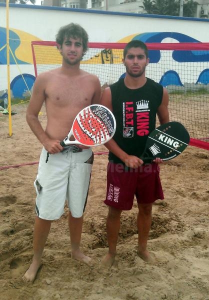 Las dos parejas finalistas masculinos