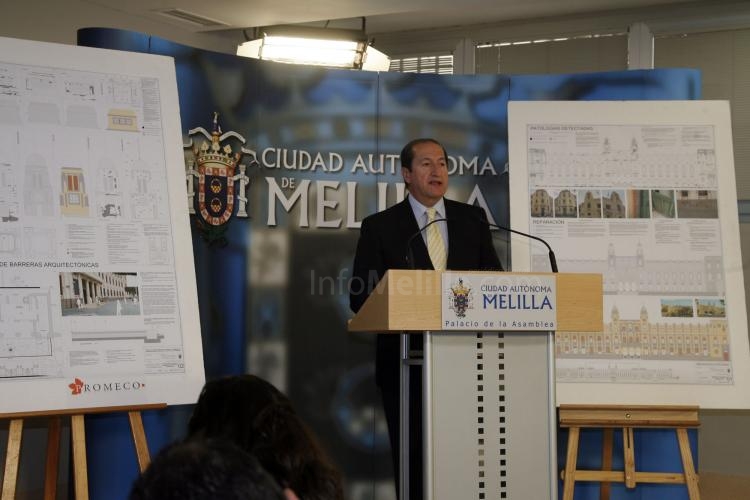 Melilla invertirá 248.000 euros en la restauración de la fachada del Palacio de la Asamblea