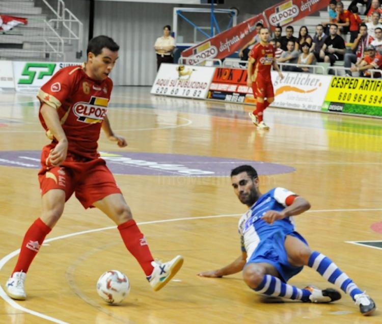 Barroso, defendiendo los colores de El Pozo de Murcia