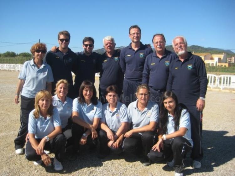 Los equipos campeones, el masculino y el femenino