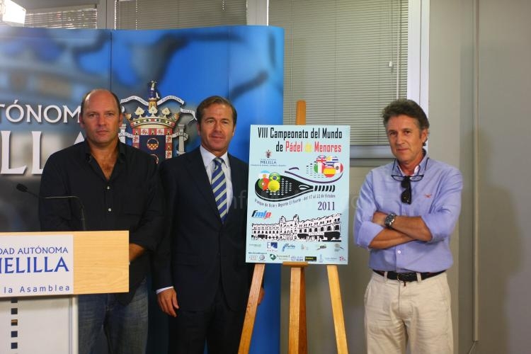 El Vicepresidente de la Ciudad y Consejero de Deportes, junto a Volpe y Díaz-Otero