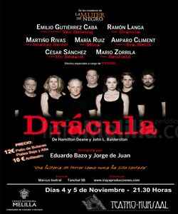 Cartel de la obra de teatro 'Drácula'