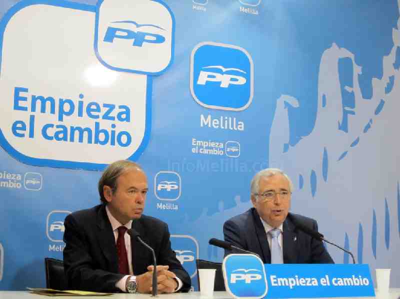 Pío García Escudero (izda.) y Juan José Imbroda (dcha.)