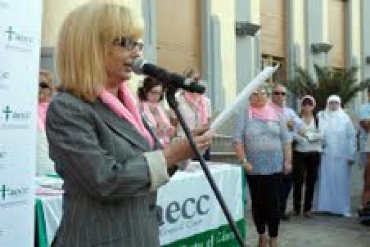 Melilla se une contra el cáncer de mama, una enfermedad que se cura en el 98 por ciento de los casos detectados a tiempo