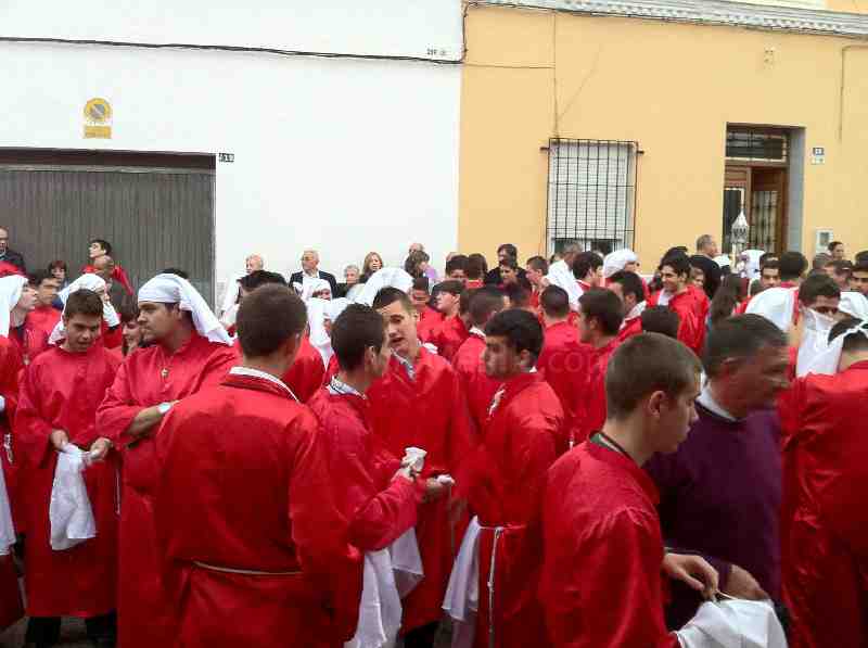La lluvia agua también la procesión del Flagelado y el Mayor Dolor