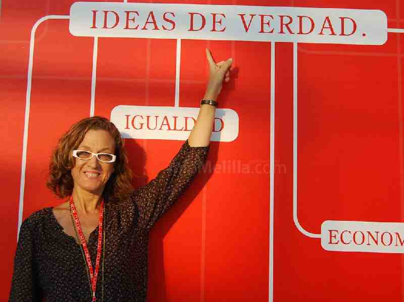 La dirigente socialista Gloria Rojas