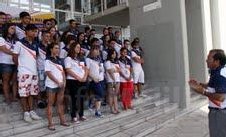 Marín da la bienvenida a los 40 jóvenes voluntarios de la Semana Náutica