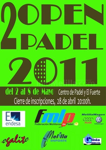 Cartel anunciador del citado evento padelístico