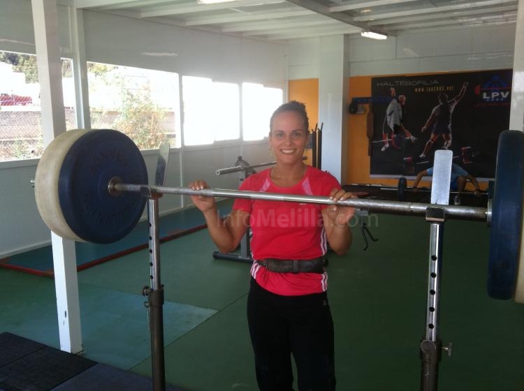 Abigail en uno de sus entrenamientos