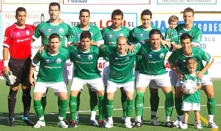 Una de las alineaciones iniciales del conjunto jiennense