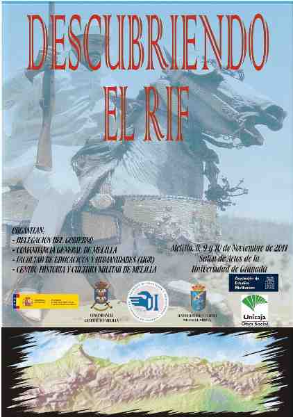 Cartel de las jornadas 'Descubriendo el Rif'