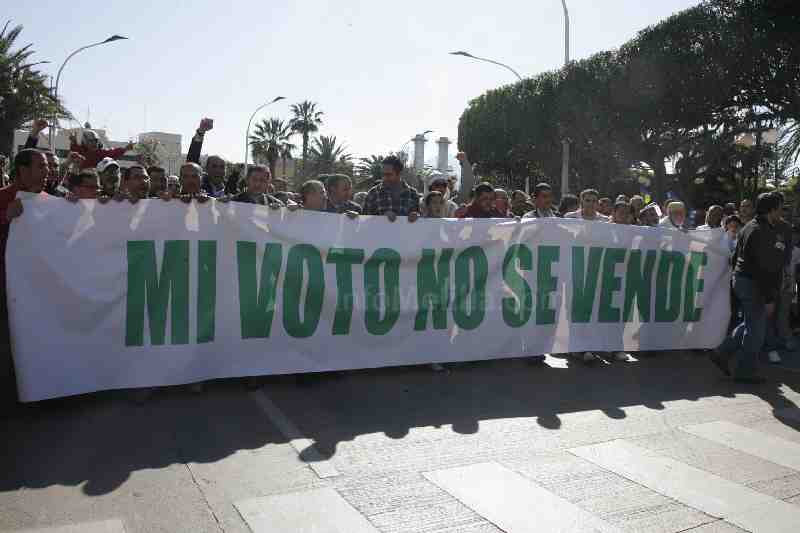 Simpatizantes de CPM protestan por el caso del voto por correo