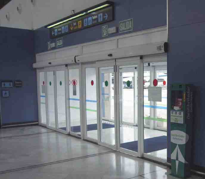 Ubicación del desfibrilador en el terminal