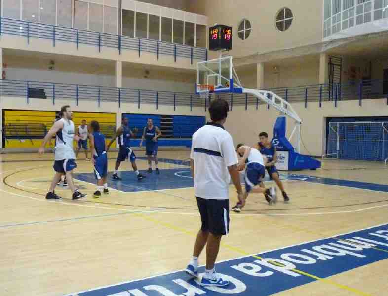 Imágen del entrenamiento de éste viernes