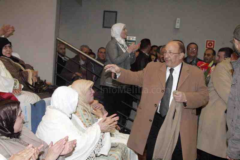 Aomar Mohamedi Dudú es aclamado por 600 melillenses en su regreso a Melilla
