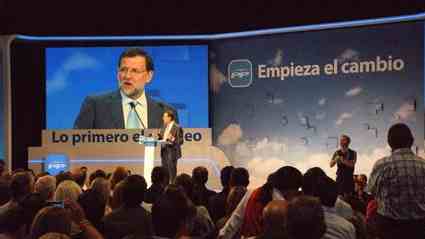 Mariano Rajoy, durante su intervención en la Convención Nacional del PP