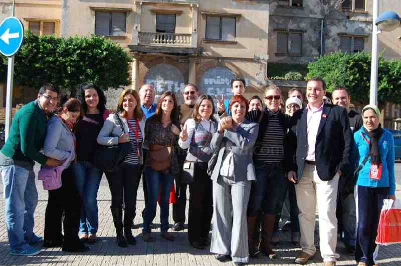 El PSOE local prosigue la campaña electoral, esta vez, frente al futuro Centro Integrado de FP