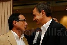 Muñoz junto al presidente del Gobierno, José Luis Rodríguez Zapatero