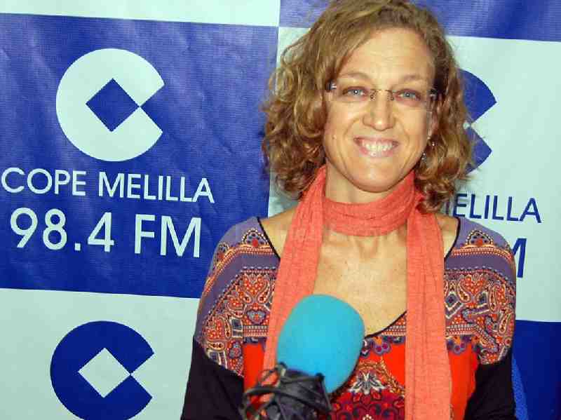 Gloria Rojas, durante la entrevista en Cadena COPE
