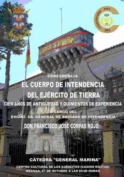 Corpas Rojo desarrolla el tema 'Intendencia, 100 años de antigüedad y 500 de experiencia'