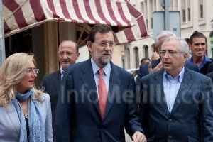 Rajoy durante su última visita a Melilla