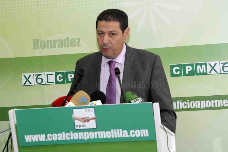 El candidato de CpM a la Presidencia de Melilla, Mustafa Aberchán