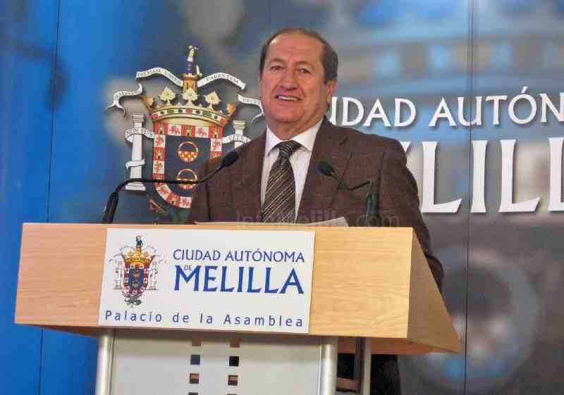 Rafael Marín, consejero de Fomento, durante la rueda de prensa