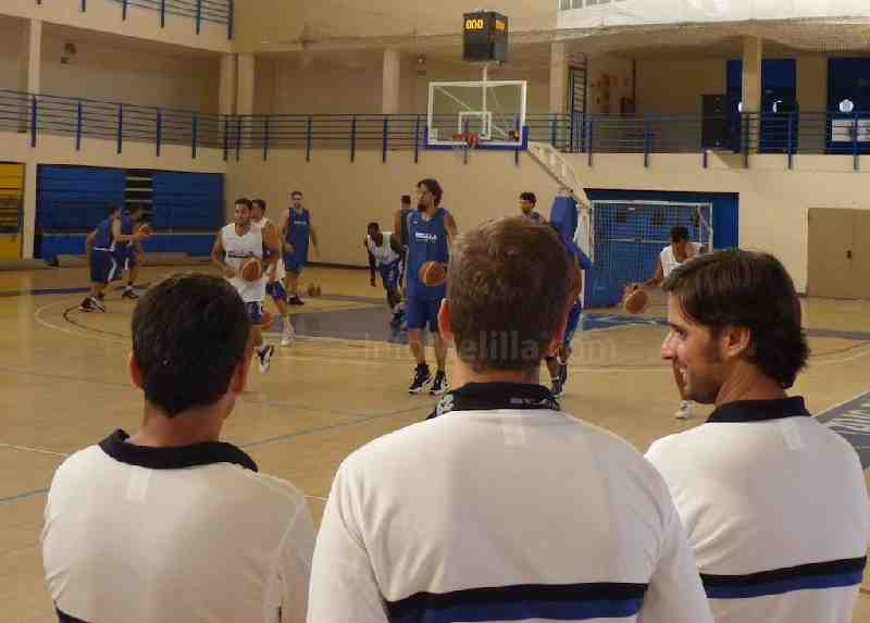 Imágen del entrenamiento de la matinal de éste martes