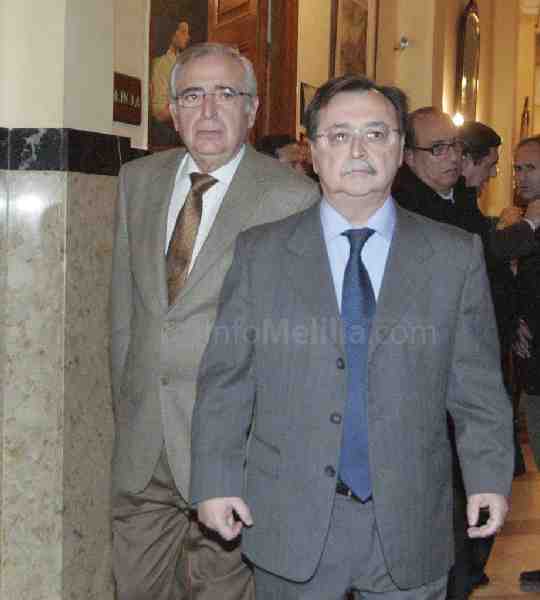 Imbroda y Vivas durante la última reunión que se celebró en Melilla