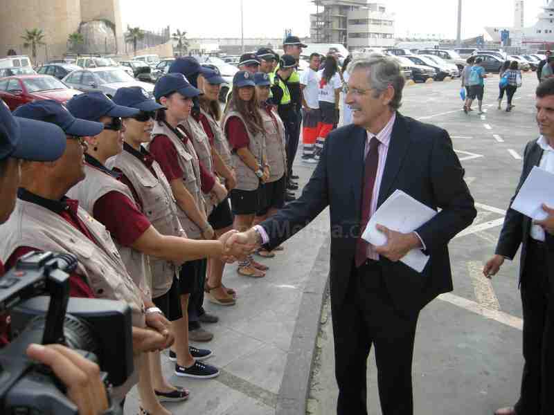 La Delegación del Gobierno en Melilla coordina la fase de retorno de la Operación Paso del Estrecho 2011