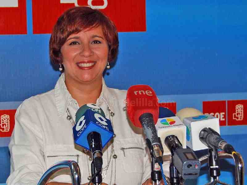 La candidata al enado por el PSOE de Melilla, Rosa López Ochoa