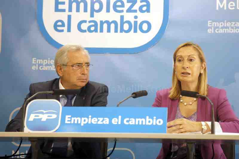Ana Pastor ha comparecido ante los medios de comunicación junto a Imbroda