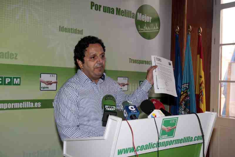 Hassan Mohatar en rueda de prensa