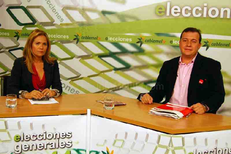 El candidato al Senado, durante la entrevista en Cablemel