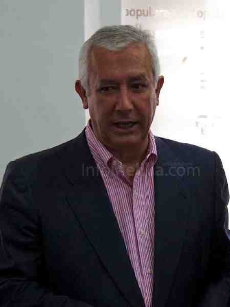 El presidente del PP de Andalucía, Javier Arenas