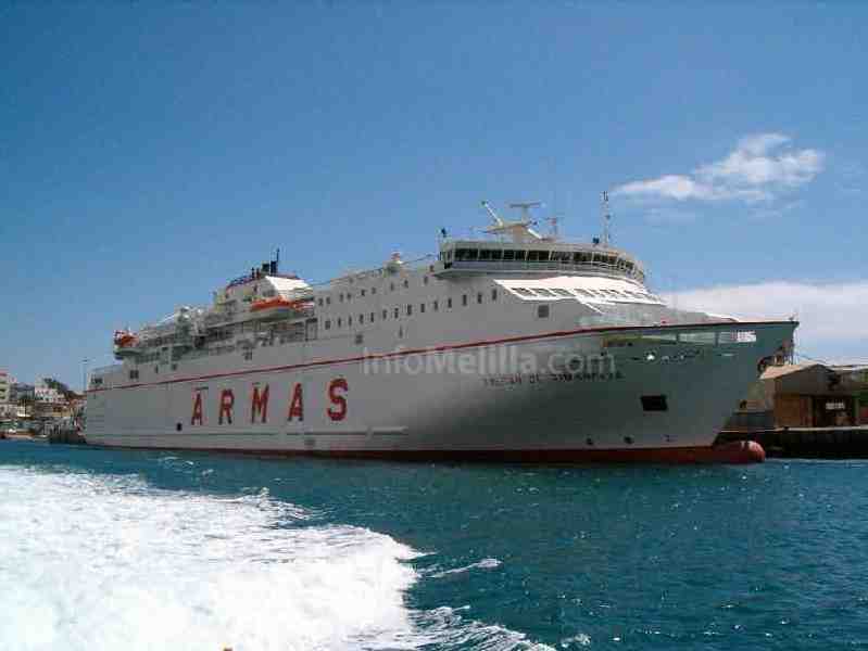 Se elevan a nueve los inmigrantes detenidos ya en ferry de Melilla a Motril