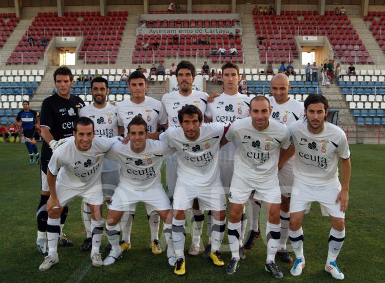 Formación de la AD Ceuta durante esta temporada