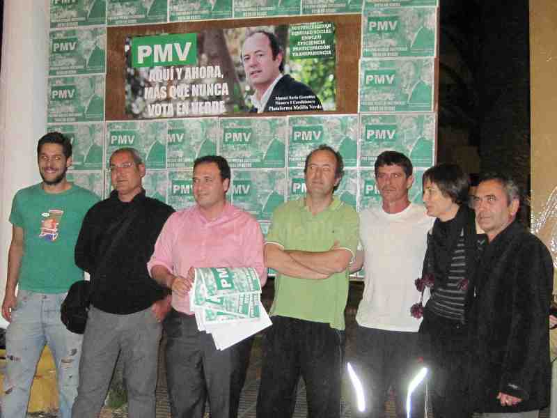 Algunos miembros de la Plataforma Melilla Verde