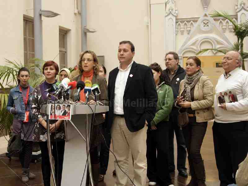 Los socialistas se han dado cita hoy en el centro cultural Federico García Lorca-UNED