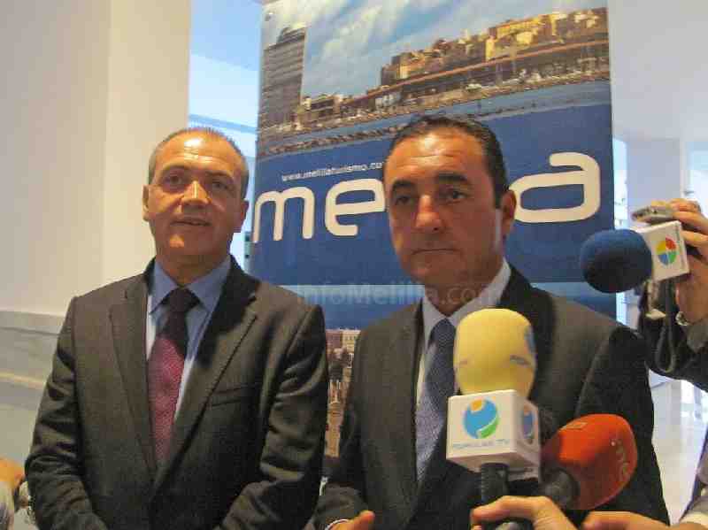 De izda. a dcha.: Antonio Bernabé, director de TURESPAÑA, y Javier Mateo, viceconsejero de Turismo d